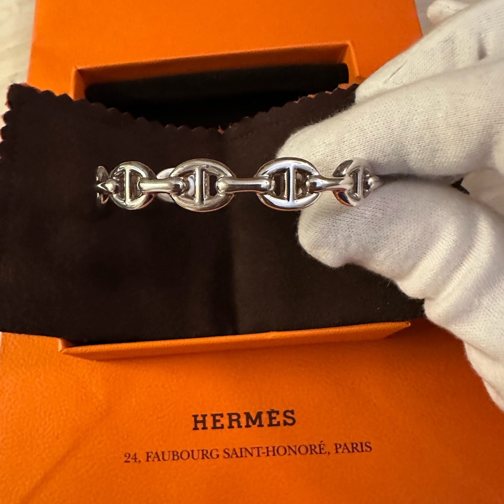 Hermes Chaine D’Ancre Enchainee Cuff Bracelet